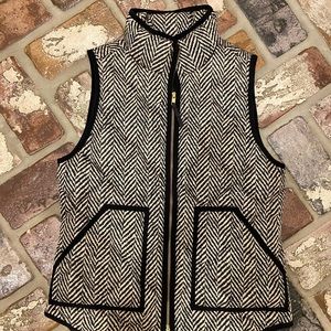 J Crew Herringbone quilted vest. Size XS